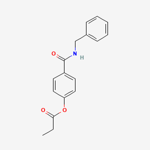 4-[(benzylamino)carbonyl]phenyl propionate