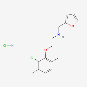 2-(2-chloro-3,6-dimethylphenoxy)-N-(furan-2-ylmethyl)ethanamine;hydrochloride