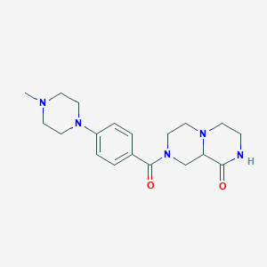 8-[4-(4-methylpiperazin-1-yl)benzoyl]hexahydro-2H-pyrazino[1,2-a]pyrazin-1(6H)-one