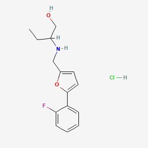 2-({[5-(2-fluorophenyl)-2-furyl]methyl}amino)-1-butanol hydrochloride