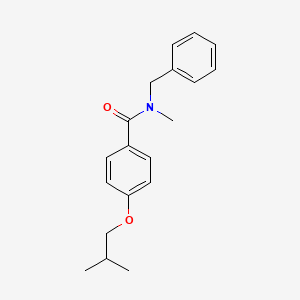 molecular formula C19H23NO2 B4409879 N-benzyl-4-isobutoxy-N-methylbenzamide 