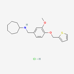 N-[3-methoxy-4-(2-thienylmethoxy)benzyl]cycloheptanamine hydrochloride