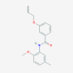 molecular formula C18H19NO3 B4409887 N-(2-methoxy-5-methylphenyl)-3-prop-2-enoxybenzamide 