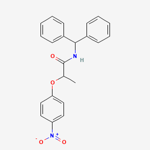 molecular formula C22H20N2O4 B4409890 N-(diphenylmethyl)-2-(4-nitrophenoxy)propanamide 