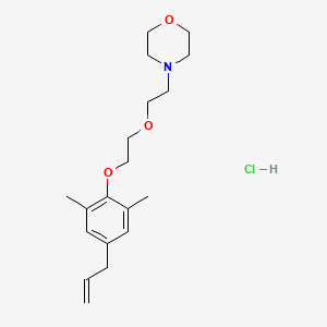 molecular formula C19H30ClNO3 B4409894 4-{2-[2-(4-allyl-2,6-dimethylphenoxy)ethoxy]ethyl}morpholine hydrochloride 