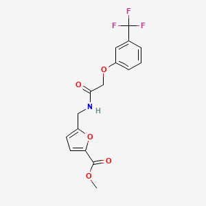 methyl 5-[({[3-(trifluoromethyl)phenoxy]acetyl}amino)methyl]-2-furoate