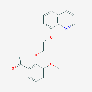 3-methoxy-2-[2-(8-quinolinyloxy)ethoxy]benzaldehyde