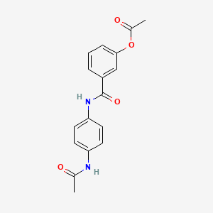 3-({[4-(acetylamino)phenyl]amino}carbonyl)phenyl acetate