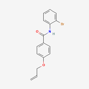 molecular formula C16H14BrNO2 B4409972 4-(allyloxy)-N-(2-bromophenyl)benzamide 