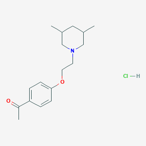 1-{4-[2-(3,5-dimethylpiperidin-1-yl)ethoxy]phenyl}ethanone hydrochloride