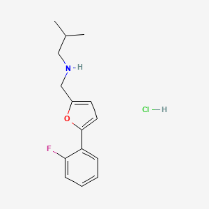 N-{[5-(2-fluorophenyl)-2-furyl]methyl}-2-methyl-1-propanamine hydrochloride