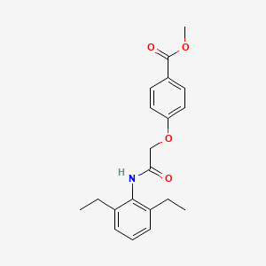 molecular formula C20H23NO4 B4410046 methyl 4-{2-[(2,6-diethylphenyl)amino]-2-oxoethoxy}benzoate 