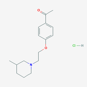 molecular formula C16H24ClNO2 B4410086 1-{4-[2-(3-methylpiperidin-1-yl)ethoxy]phenyl}ethanone hydrochloride 