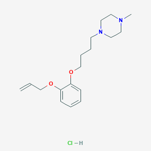 molecular formula C18H29ClN2O2 B4410097 1-{4-[2-(allyloxy)phenoxy]butyl}-4-methylpiperazine hydrochloride 