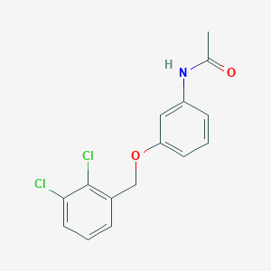 N-{3-[(2,3-dichlorobenzyl)oxy]phenyl}acetamide