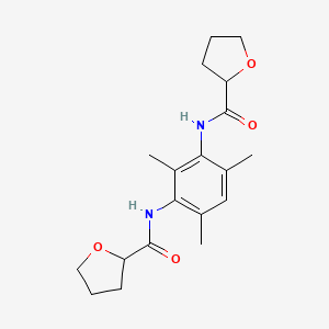 molecular formula C19H26N2O4 B4410141 N,N'-(2,4,6-trimethyl-1,3-phenylene)ditetrahydro-2-furancarboxamide 