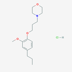 molecular formula C17H28ClNO3 B4410151 4-[3-(2-methoxy-4-propylphenoxy)propyl]morpholine hydrochloride 