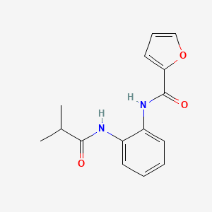 molecular formula C15H16N2O3 B4410158 N-[2-(isobutyrylamino)phenyl]-2-furamide 