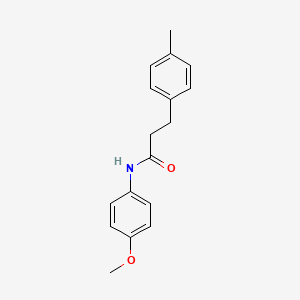 molecular formula C17H19NO2 B4410163 N-(4-methoxyphenyl)-3-(4-methylphenyl)propanamide 