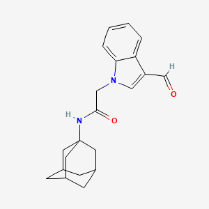 N-1-adamantyl-2-(3-formyl-1H-indol-1-yl)acetamide