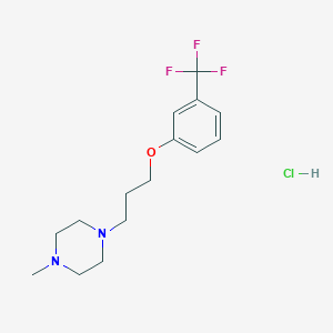 molecular formula C15H22ClF3N2O B4410183 1-methyl-4-{3-[3-(trifluoromethyl)phenoxy]propyl}piperazine hydrochloride 