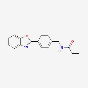 N-[4-(1,3-benzoxazol-2-yl)benzyl]propanamide