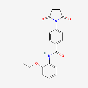 4-(2,5-dioxo-1-pyrrolidinyl)-N-(2-ethoxyphenyl)benzamide