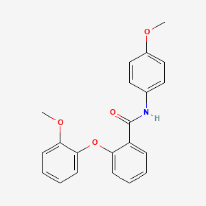 molecular formula C21H19NO4 B4410208 2-(2-methoxyphenoxy)-N-(4-methoxyphenyl)benzamide 