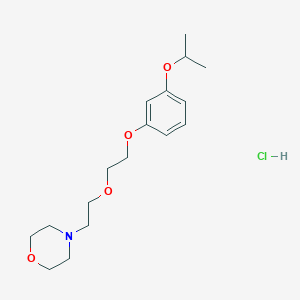 molecular formula C17H28ClNO4 B4410233 4-{2-[2-(3-isopropoxyphenoxy)ethoxy]ethyl}morpholine hydrochloride 