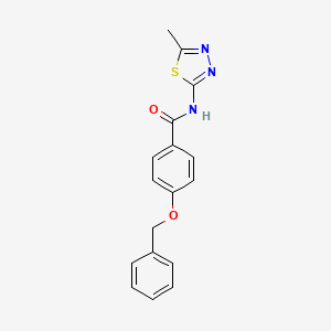 4-(benzyloxy)-N-(5-methyl-1,3,4-thiadiazol-2-yl)benzamide