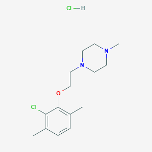 molecular formula C15H24Cl2N2O B4410337 1-[2-(2-chloro-3,6-dimethylphenoxy)ethyl]-4-methylpiperazine hydrochloride 