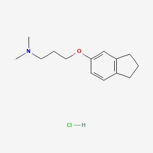 molecular formula C14H22ClNO B4410363 [3-(2,3-dihydro-1H-inden-5-yloxy)propyl]dimethylamine hydrochloride 