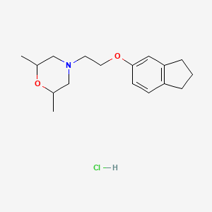 4-[2-(2,3-dihydro-1H-inden-5-yloxy)ethyl]-2,6-dimethylmorpholine hydrochloride