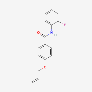 molecular formula C16H14FNO2 B4410386 4-(allyloxy)-N-(2-fluorophenyl)benzamide 