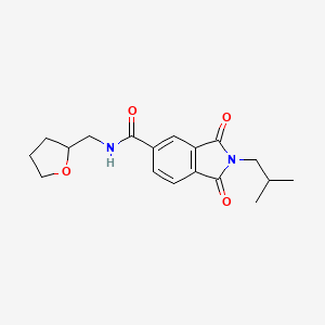 2-isobutyl-1,3-dioxo-N-(tetrahydro-2-furanylmethyl)-5-isoindolinecarboxamide