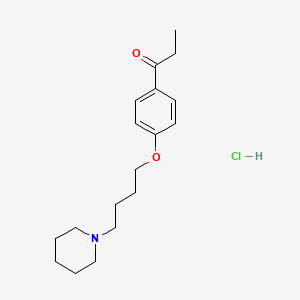 1-{4-[4-(1-piperidinyl)butoxy]phenyl}-1-propanone hydrochloride