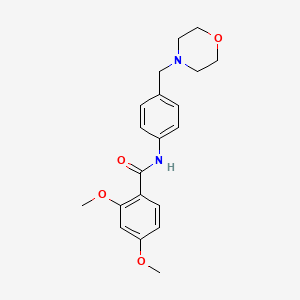 molecular formula C20H24N2O4 B4410403 2,4-dimethoxy-N-[4-(4-morpholinylmethyl)phenyl]benzamide 