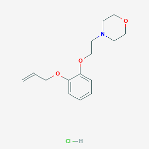 molecular formula C15H22ClNO3 B4410421 4-{2-[2-(allyloxy)phenoxy]ethyl}morpholine hydrochloride 