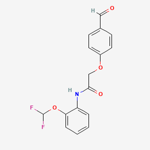 N-[2-(difluoromethoxy)phenyl]-2-(4-formylphenoxy)acetamide