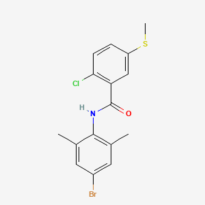 N-(4-bromo-2,6-dimethylphenyl)-2-chloro-5-(methylthio)benzamide