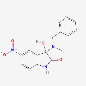 3-[benzyl(methyl)amino]-3-hydroxy-5-nitro-1,3-dihydro-2H-indol-2-one