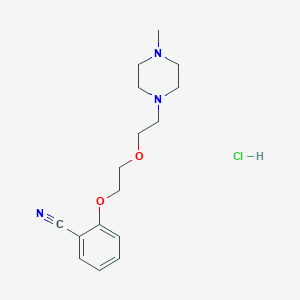 molecular formula C16H24ClN3O2 B4410503 2-{2-[2-(4-methyl-1-piperazinyl)ethoxy]ethoxy}benzonitrile hydrochloride 