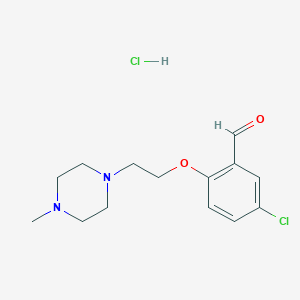 5-chloro-2-[2-(4-methylpiperazin-1-yl)ethoxy]benzaldehyde hydrochloride