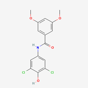 molecular formula C15H13Cl2NO4 B4410524 N-(3,5-dichloro-4-hydroxyphenyl)-3,5-dimethoxybenzamide 