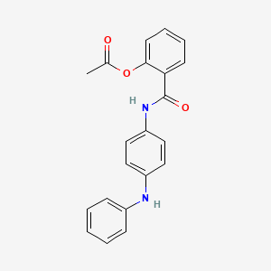 2-{[(4-anilinophenyl)amino]carbonyl}phenyl acetate