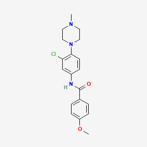 N-[3-chloro-4-(4-methyl-1-piperazinyl)phenyl]-4-methoxybenzamide