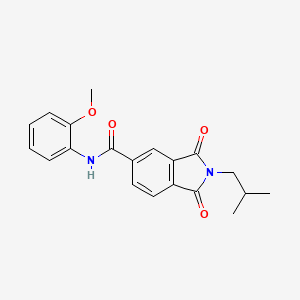 2-isobutyl-N-(2-methoxyphenyl)-1,3-dioxo-5-isoindolinecarboxamide