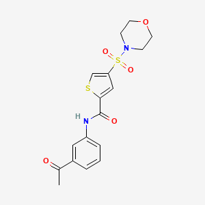 N-(3-acetylphenyl)-4-(4-morpholinylsulfonyl)-2-thiophenecarboxamide