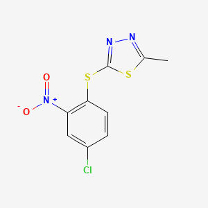 2-[(4-chloro-2-nitrophenyl)thio]-5-methyl-1,3,4-thiadiazole