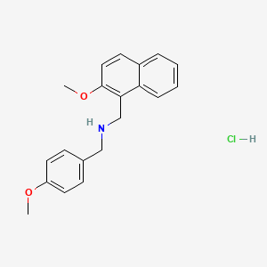 N-(4-methoxybenzyl)-1-(2-methoxy-1-naphthyl)methanamine hydrochloride